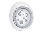 Настенный светодиодный светильник с хрусталем FA272 WH/GR белый/серый LED 3000K+6400K 24W 200*180*50