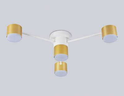 Светильник потолочный FL51720/4 WH/GD белый/золото GX53/4 max 12W 645*135