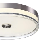 7727/76L MITRA LED SN 101 Светильник металл/акрил/никель/прозрачный LED 76Вт 4000K D400 IP20 ETERNA
