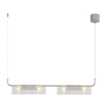 8258/4 SUSPENTIONI LN26 серебро/прозрачный, металл/стекло Подвес G9 4*20W 220V TORONTO