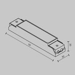 Контроллер Bluetooth для систем Axity, Basity 48В DC 150Вт DIM/CCT 780101. TM Maytoni