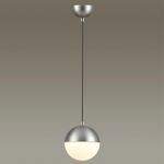 4959/1 PENDANT ODL22 345 мат.никель/металл/белый/стекло Подвес E27 1*40W PINGA