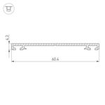 Профиль-держатель PHS-3X-BASE-H4.3-2000 ANOD (Arlight, Алюминий)