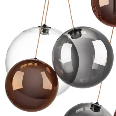 801189 Люстра SFERETTA LED 18х1,35W 1080LM КОФЕЙНЫЙ/МУЛЬТИКОЛОР 3000K