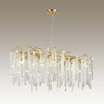 5005/12 HALL ODL23 639 золотой/прозрачный металл/хрусталь Люстра G9 12*40W BANCHE