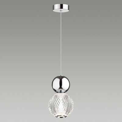 5007/7L L-VISION ODL23 573 хром/прозрачный/металл/акрил Подвес LED 7W 4000K 350Лм CRYSTAL