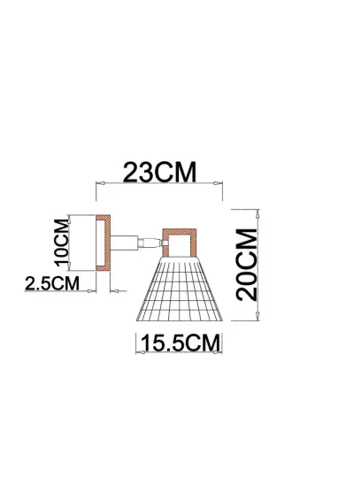 Бра Arte lamp MELEPH A4096AP-1BR, 1хE27