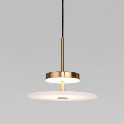 Светодиодный подвесной светильник с мраморным рассеивателем 40342 LED латунь, LED