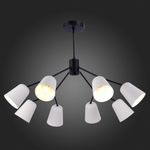 SLE155942-08 Люстра потолочная Черный/Белый E14 8*40W