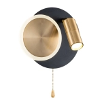 Настенный светильник Arte Lamp SYRMA A2213AP-2BK, 1хLED