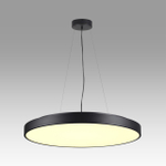 7756/92L MITRA LED SN 097 Светильник металл/акрил/черный LED 80Вт+12Вт(подсветка) 3000K D800 IP20 QUASAR