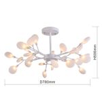 Подвесная люстра Skein 2479-10P, 30*G4LED*3W, 4914LM, 3000K. ТМ F-Promo