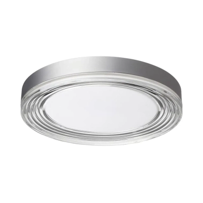 7728/76L MITRA LED SN 101 Светильник металл/акрил/серебро/прозрачный LED 76Вт 4000K D400 IP20 INFINITA