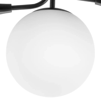 815557 Люстра CROCO 5х5W (led) G9 ЧЕРНЫЙ МАТОВЫЙ/БЕЛЫЙ Lightstar