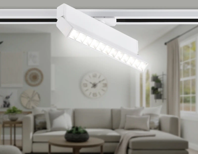 Светильник светодиодный трековый GL6816 WH белый LED 12W 4200K 24° 230*22*87