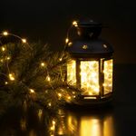 Гирлянда нить "роса" теплый белый 10М IP20 400-009