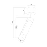 Настенно-потолочный светодиодный светильник 20084/1 LED белый, LED