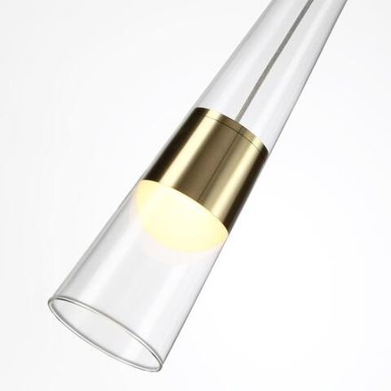 5043/12L L-VISION ODL24 301 глянц.золото/прозрачный/металл/стекло Подвес LED 12W 3000K 1334Лм LUMP