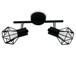 Настенно-потолочный спот в стиле лофт TR8621/2 BK/CH черный/хром E27*2 max 40W 260*91*175