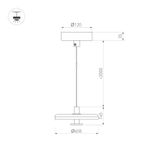 Светильник SP-KOTARO-R450-12W Warm3000 (BG-BG, 36 deg, 230V, TRIAC) (Arlight, IP20)