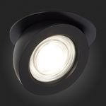 ST654.448.10 Св-к встр. Черный LED 1*10W 4000K 850Lm Ra&gt;90 38° IP20 D109xH60 180-240V