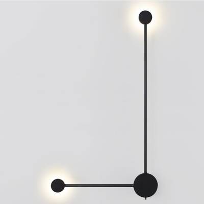 7008/10WL HIGHTECH ODL25 319 черный/металл/акрил Настенный светильник LED 3000/4000K тумблер на корп. 10W 220V CRI &gt; 90 SATELLITE