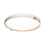 7646/DLN PALE SN 189 Светильник пластик/белый/золотой LED 48Вт 3000/4000/6000К D390 IP43 CCT OLIDI WHITE