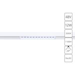 Магнитный трековый светильник Arte Lamp LINEA A4674PL-1WH, 1хLED