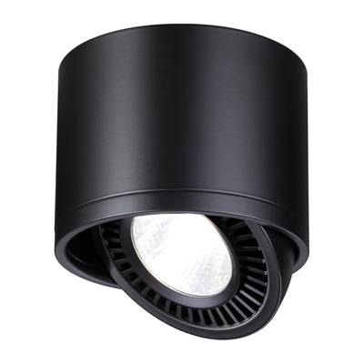 358814 OVER NT21 219 черный Светильник накладной светодиодный IP20 LED 18W 1600Лм 4000K 220V GESSO