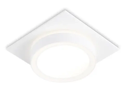 Светильник встраиваемый TN52421 WH/FR белый/белый матовый GX53 max 12W 105*105*45