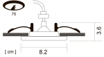 Точечный встраиваемый светильник Arte Lamp AQUA A5440PL-1CC, 1хGU10