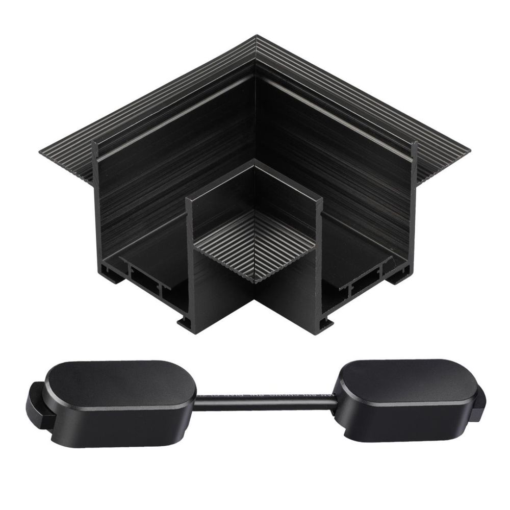 135274 SHINO NT24 109 черный Соединитель угловой &quot;L&quot; для шинопровода встраиваемого в ГКЛ IP20 24V EASY