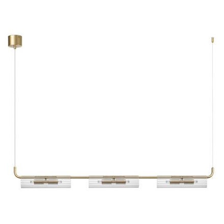 6560/6 SUSPENTIONI LN26 282 золотой/прозрачный/металл/стекло Подвес G9 6*20W 220V TORONTO
