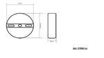 07860-1A,36 Подвес Асмер латунь d10 h200 Led 3W (3000K)