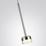 7151/10L HIGHTECH ODL26 Подвесной светильник хром/ прозрачное стекло/металл IP20 LED 10W 3000K 220V LASLO