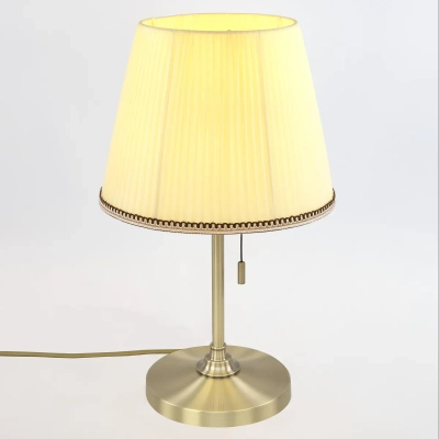 Citilux Линц CL402733 Настольная лампа бронза с кремовым абажуром