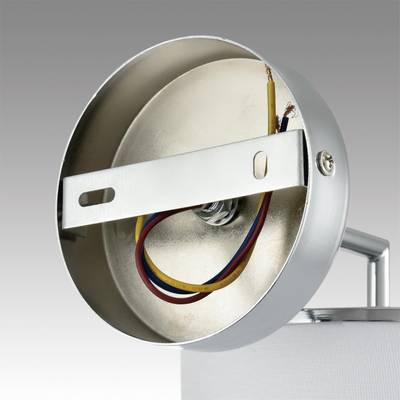 6591/1W CLASSI LN25 62 хром/белый, металл/текстиль Бра E14 1*40W 220V SUNTORI