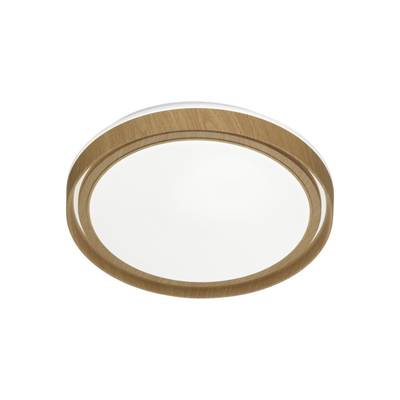 7640/DL BASICA SN 116 Светильник пластик/корич. под дер. LED 48Вт 4000K D390 IP43 RUX WOOD