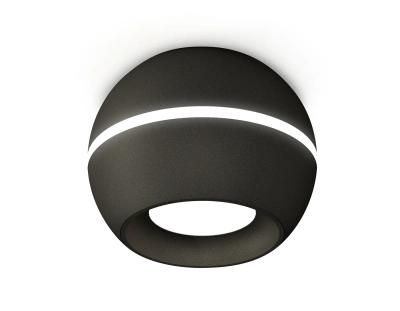 Комплект накладного светильника XS1102001 SBK черный песок MR16 GU5.3 LED 3W 4200K (C1102, N7021)