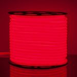 Светодиодный гибкий неон Гибкий неон 220V 9,6W 144Led 2835 IP67 круглый красный, 50 м