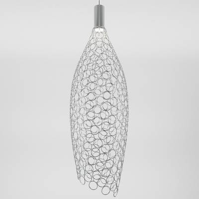 Подвесной светодиодный светильник с металлическим плафоном 90352/1 хром