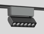 Светильник светодиодный трековый для шинопровода Magnetic Ultra Slim GV1469 BK черный IP20 6W 4200K 48V 24° 122*26*80