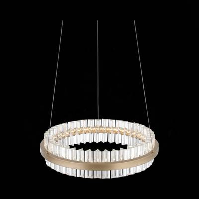 SL383.203.01 Светильник подвесной ST-Luce Золотистый/Золотистый, Прозрачный LED 1*34W 3000K