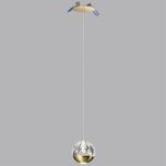 5101/5L L-VISION ODL25 под латунь/прозрачный/акрил Подвес "2 в 1" LED 5W 4000K 300Лм SONO