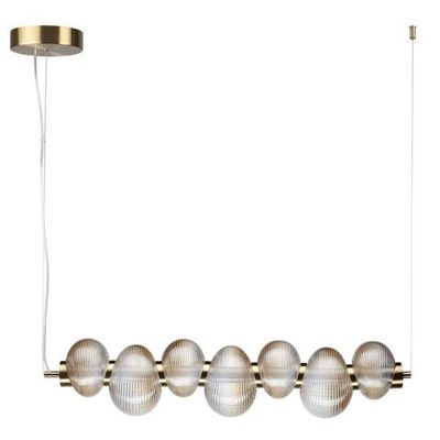 5095/24L L-VISION ODL25 359 латунный/янтарный градиент/металл/стекло Подвес линейный LED 24W 4000K 2686Лм BRUCO