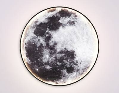 Светильник светодиодный настенно-потолочный FW11114 BK черный 38W LED 3000-6400K D600*38