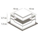 Коннектор угловой для встраиваемого шинопровода Arte Lamp LINEA-ACCESSORIES A487733