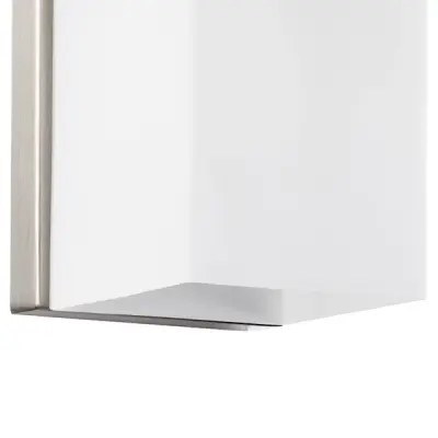 805620 Светильник настенный QUBICA 2х40W E14 НИКЕЛЬ/БЕЛЫЙ Lightstar