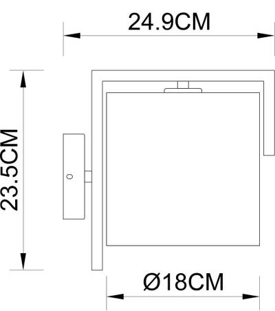 Бра Arte Lamp APEROL A5031AP-1SS, 1хE27