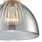 8053/1A SUSPENTIONI LN25 310 дерево/смоки металл/стекло Подвесной светильник E27 1*60W 220V NATANA